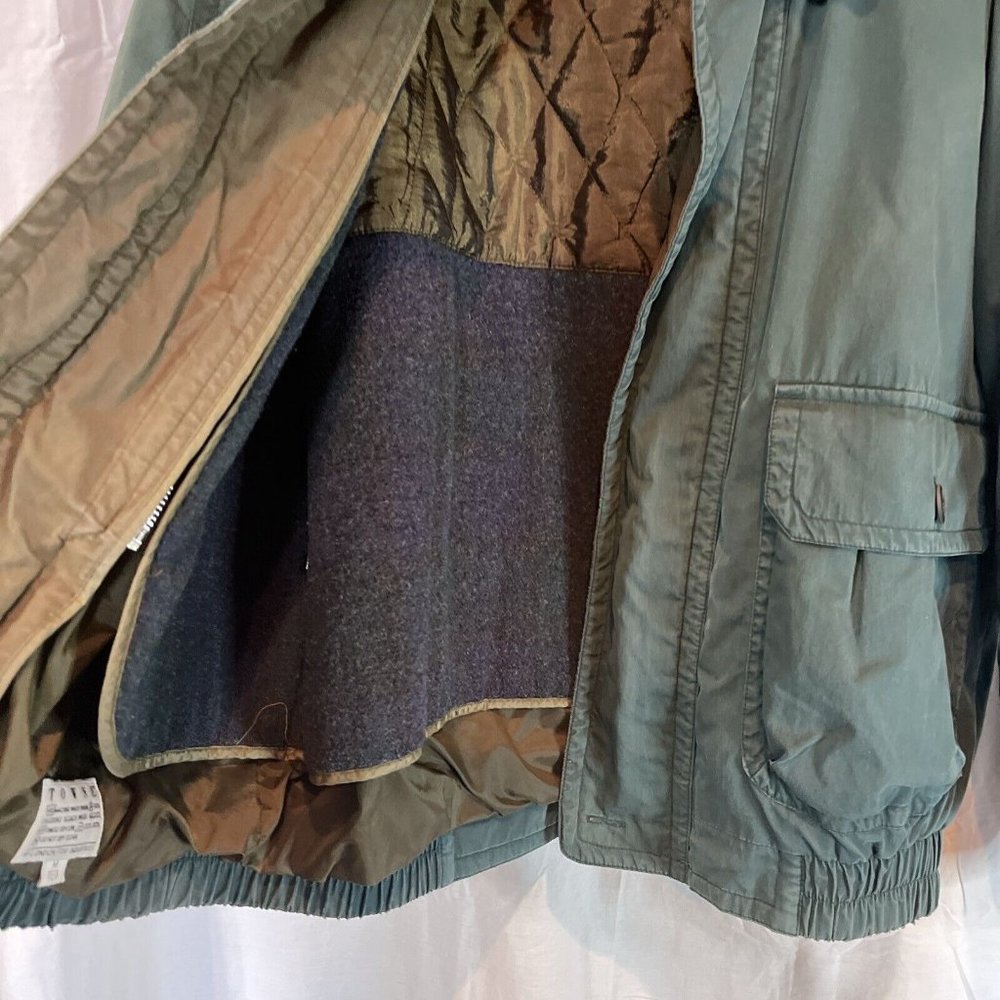 Vtg Women's Towne London Fog Green/Brown Jacket w/Zip In Lining Medium Pockets - Picture 5 of 15